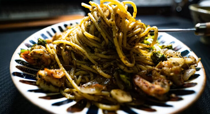 Pasta gamberetti e zucchine